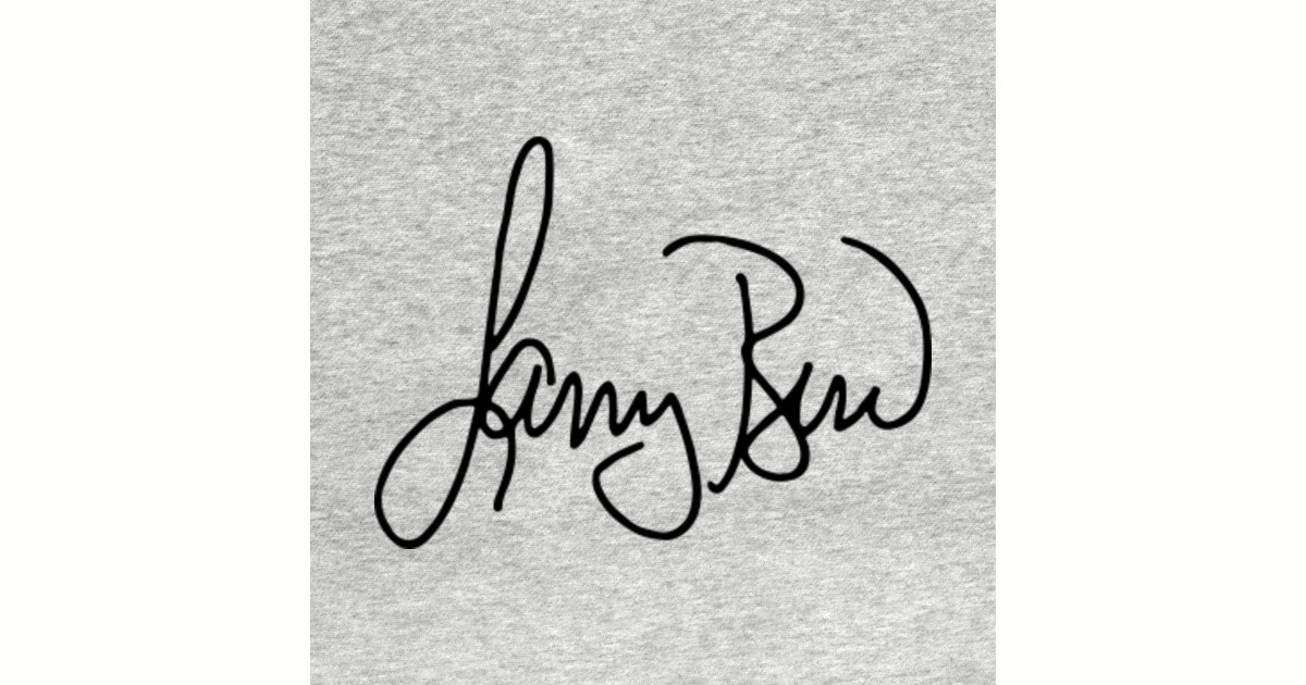 Larry Bird's signature Larry Bird TShirt TeePublic